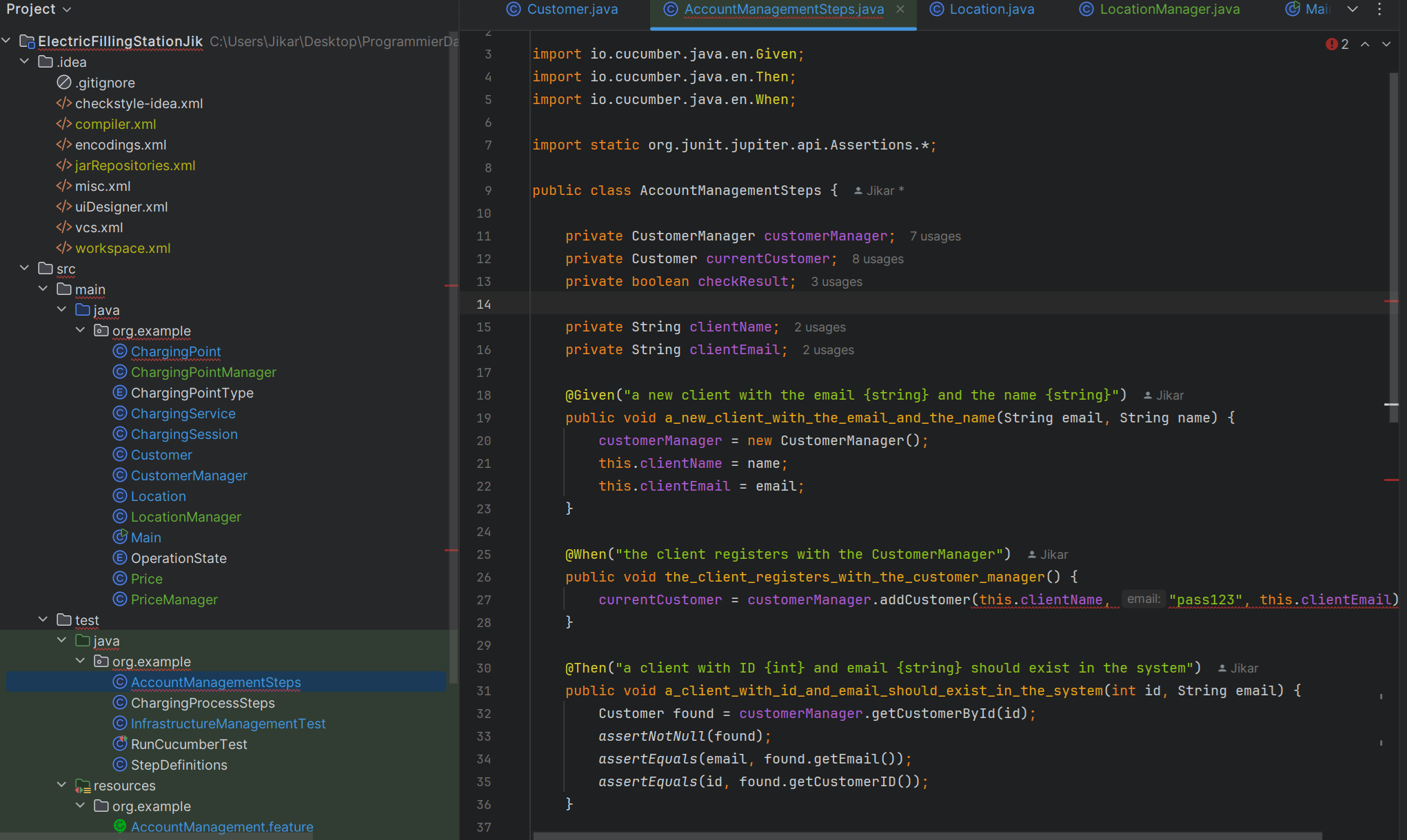 Screenshot Java Code oder Diagramm